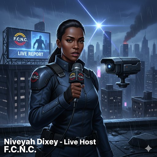 Niveyah Dixey — F.C.N.C. live host and field reporter, official visual