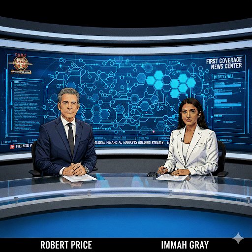 Inside F.C.N.C. headquarters — news anchors Robert Price and Imah Gray